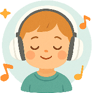 Иконка: ребёнок слушает